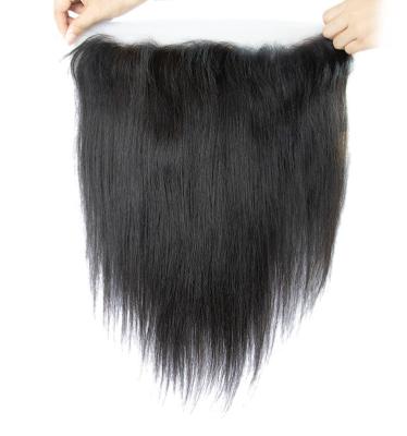 China Glueless Wave 13X6 HD Swiss Straight Sheer Lace Frontal Silky Straight Hd Cuticle Lined Virgin Women Hair for sale