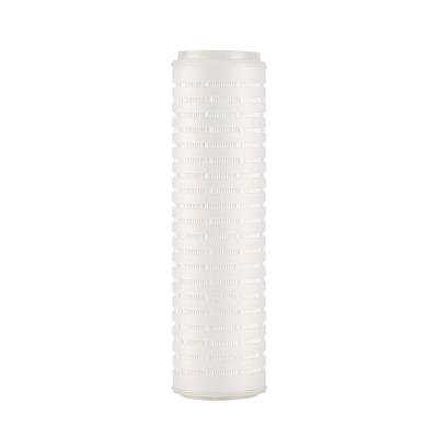 China 10 Inch 0.1 Micron Absolute Filter Pp Series Pleated Depth Filtration Household Filters for sale