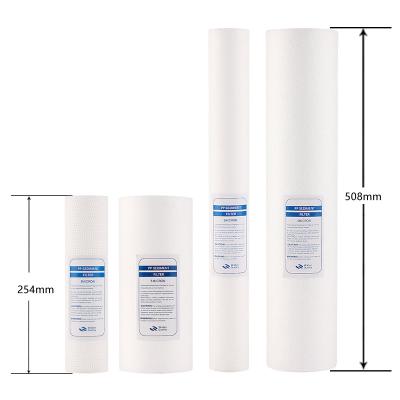 China 5 Micron 10 Inch Pp Big Fat Melt Blown Pp Filter Cartridge Used To Remove Sand White for sale