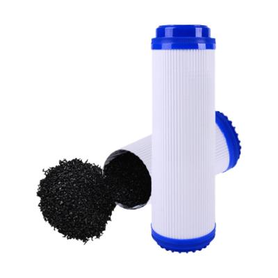 China Cartucho de filtro de reemplazo de purificador de agua UDF de 10 pulgadas de carbón activado de cáscara de coco en venta