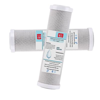 China Household Pre-Filtration 10 inch CTO Carbon Filter Cartridge for Water Filtration for sale