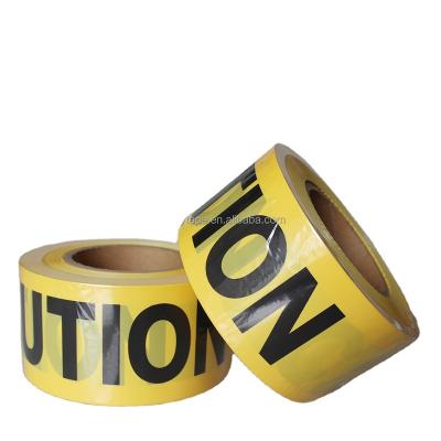 China ANTISTATIC yellow background and black letter PE warning device for sale