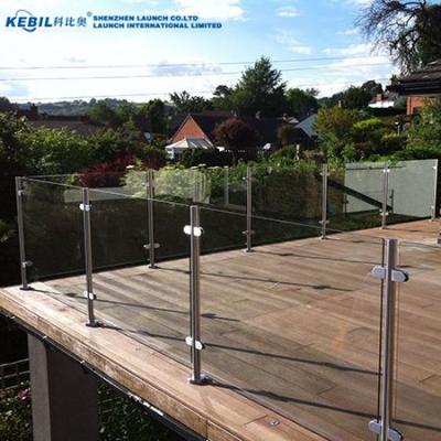 China Modern Stainless Steel Glass Railing Handrails Frameless Balustrade Inox Glass Balustrade for sale