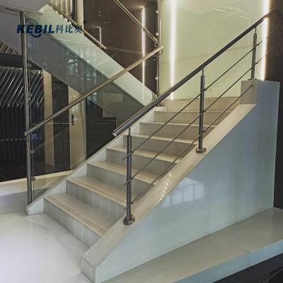 China Cheap Modern Modern Stair Railing Design With Rod Bar Railing Stainless Steel Handrail for sale