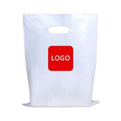 China Biodegradable Reinforced Patch Eco-friendly Hot Selling Recyclable Die Cut To Handle Floral Goods Plastic Shopping Bag for sale