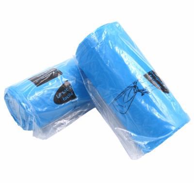 China Customized Daily Type Disposable Garbage Bag Vest Handle T-shirt Mouth Type PE Trash Household Cutout Stitch Waste Bag In Roll for sale