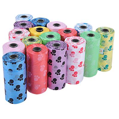 China New design eco dog poop bag plastic biodegradable dog friendly private label stocked waste plastic bag for sale