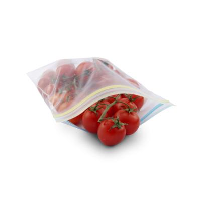 China Large mini logo eco friendly custom printed clear poly plastic bag recyclable food zip lock bag with double zipper for sale