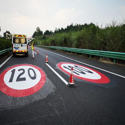 Chine La bande provisoire de marquage routier de trottoir a pré formé la bande réfléchie colorée de rayage de trottoir à vendre