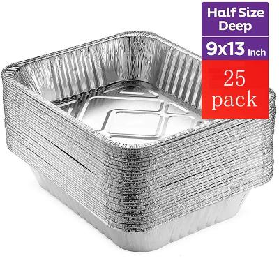 China De middelgrote Containers van Aluminiumfolietray disposable aluminium foil take uit met Deksel Te koop