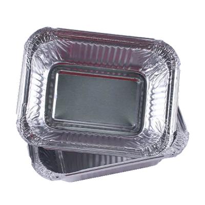 China nimmt kleines Aluminium 260ml die Behälter weg, die Wegwerfaluminiumfolie-Nahrung Tray With Lid backen zu verkaufen