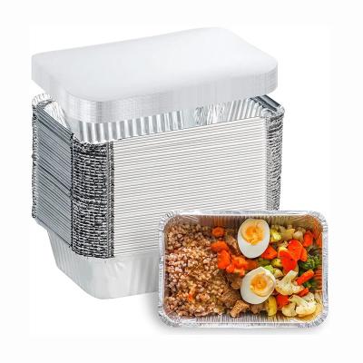 China F4 83185 Beschikbare Foliecontainers met de Folie van de het Aluminiumcake van de Deksels1750ml Rechthoek Te koop