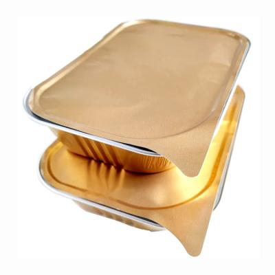 Cina dolce bollente Tray Pan Container del foglio di alluminio variopinto eliminabile 750ml in vendita