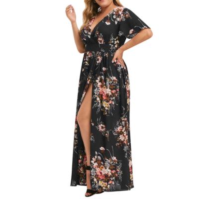 China Breathable White Plus Size Dress Women Plus Size Summer Plus Size Women Maxi Dresses for sale