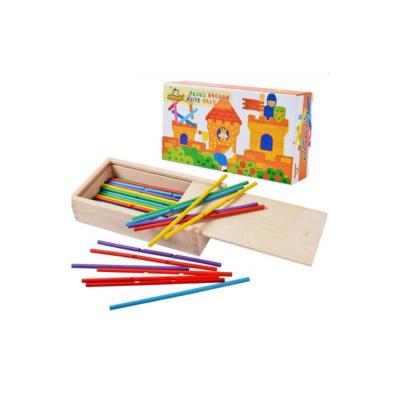 China Hardwood Factory Wholesale Leonardo Sticks Wooden Building Sticks Games Toy for sale