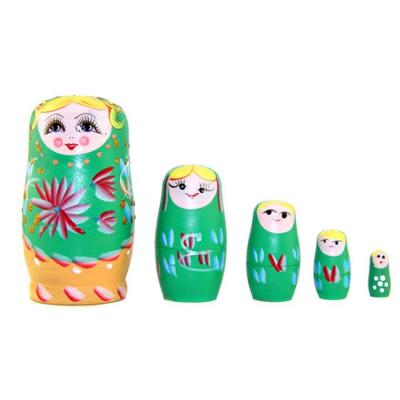 China Wholesale handmade nesting doll creative diy wooden matryoshka toy for sale