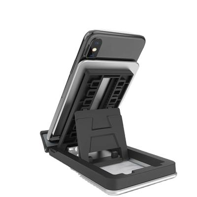 China 1 Sample OK Super Slim Aluminum Alloy Portable Folding Stand Adjustable Desktop Mobile Phone Stand For Ipad For Iphone for sale