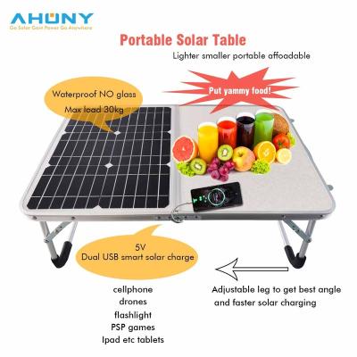 China Foldable Portable Camping 18w Solar Panel Tabletop High Efficiency Mono Cell PV Panel for Camping, Picnic, Family Party, Fishing, Hiking for sale