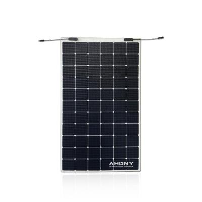 China 240w walkable solar panel 24.4% efficiency solar PV module 125mmx125mm sailboat deck catamaran dock roof balcony use semi rigid barrier fence use for sale