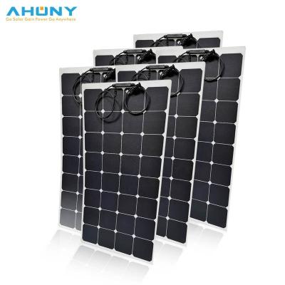 China Solar Panel System For Ultra Solar Camper Trailer 12 Volt ETFE Semi Flexible Bendable Solar Panel 110w Light Weight For RV Roof Top Camper Trailer Motorhome Golf Car for sale