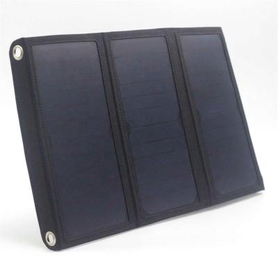 China Solar Panel Charge 21w High Efficiency Mobile Solar Charger To Cell Phone Power Bank for sale