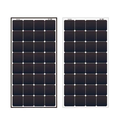 China Solar panel for boat marine trailers motorhome camping use rv rear touch cell 24.4% efficiency 200w PV sunpower solar panel good quality glass back cell for camping motorhome 24v battery home use rv for sale