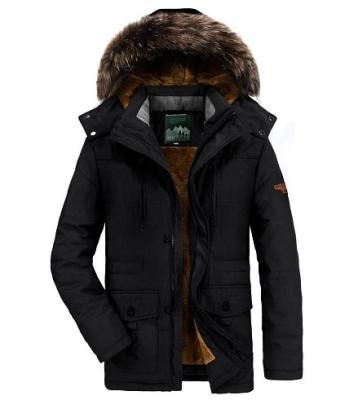 China wholesale2021winter waterproof jacket for men stylish hooded coats medium length with fleece jackets plus thicker size men for sale