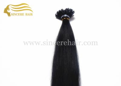 China 24 Inch Virgin Human Hair Extensions, 60 CM Natural Black Fusion U Tip Virgin Remy Human Hair Extensions For Sale for sale