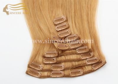 China 22 Inch Clip In Hair Extensions for sale - Hot Selling 55 CM Full Set 9 Pieces of Clip-In Remy Human Hair Wefts on Sale for sale