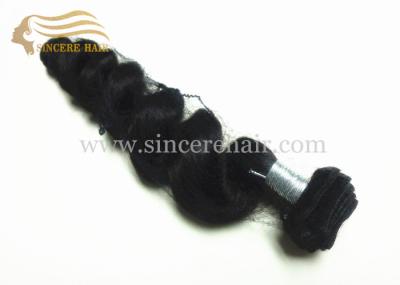 China Hot Sell 22 Inch Black Loose Wave Remy Human Hair Weft Extensions for sale for sale