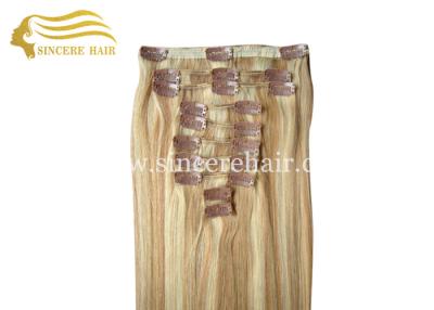 China Hot Sell 60 CM Straight Remy Human Hair Extensions Clips-In 10 Pieces 130 Gram for Sale for sale