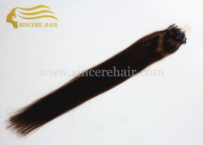 China 50 CM Straight Micro Ring Hair Extensions for sale - 20 Inch 1.0 G Brown Micro Links Loop Hair Extensions For Sale for sale