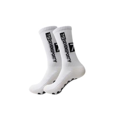 China Breathable Anti Slip Football Socks , Non Slip Football / Basketball / Hockey Sports Grip Pads Socks for sale