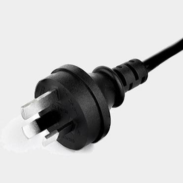 China Home Appliance Electric Vehicle Charging Power Cord Extension AU Standard Three-Plug Round Power Cord for sale