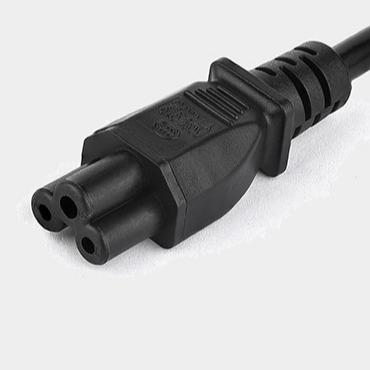 China Home Appliance US Power Cord Connector Standard AC Power Supply Cable Plum Blossom Tail Plug Power Cord for sale