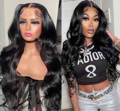 China Body Wave 13x4 Full Lace Front Wigs Human Hair Wigs For Women Body Wave Transparent Raw Brazilian Hair Lace Frontal Wigs for sale