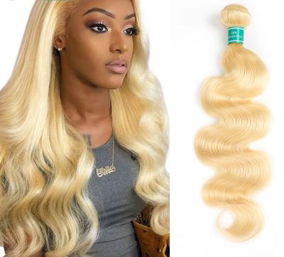 China Hair CoolBella Body Wave Cuticle Aligned 100% Bundles Blonde 613 Hair Weaves Brazilian Honey Blonde 3 Bundles Hair Extensions for sale