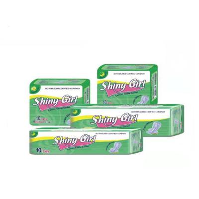 China Shiny Girl Brand Pads Market Is Mid Africa Super Absorbent For Women Sanitary Napkins for sale