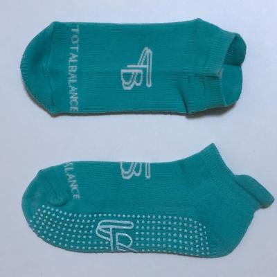 China Word Brand Antibacterial Custom Socks Non Slip Pilates Grips Unique Lagree Fitness Sock Yoga Barre Dance Sock Cotton Sticky for sale