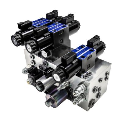 China Válvula hidráulica integrada de manivela hidráulica de aluminio 6061 7075 Válvula solenoide en venta