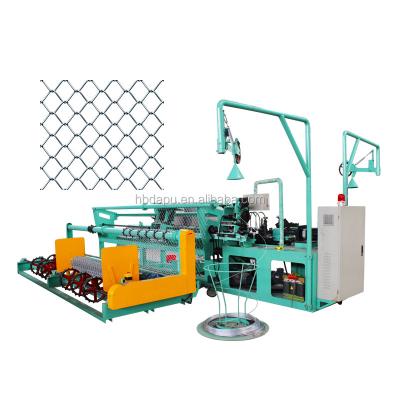 China Garment Shops Galvanized Double Wire Chain Link Fence Mesh Weaving Machine for sale