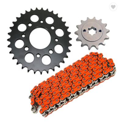 China Motorcycle Steel High Quality Parts Drive Front Chain Sprocket For DY100 /Honda 428-15T/38T for sale