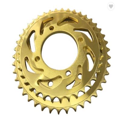 China 428-38T /15T Motorcycle Steel Sprocket Kits And Chain For Dy 100 for sale