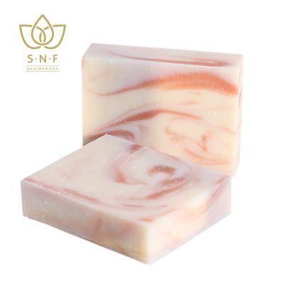 China Wholesale Rose Goat Milk Sea Salt Soap Cold Process Soap Anti-Acne Whitening Soap for sale