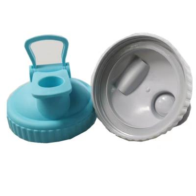 China Non Spill Reusable Flip Cover 86mm Reusable 70mm Canister Lid Wide Mouth Mason Jar Lid for sale