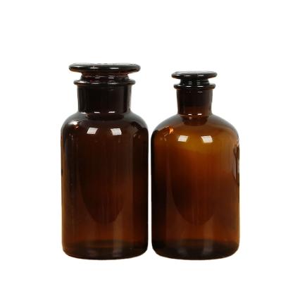 China Factory Amber Brown Clear Glass Apothecary Bottle Pharmacy Chemical Reagent Vial for sale