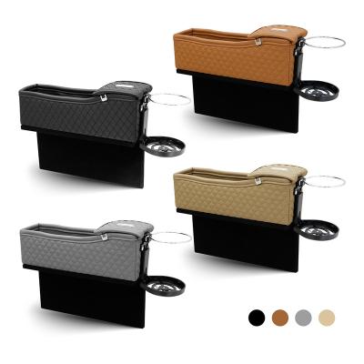 China Brief & Simple color lambskin leather seat storage box water cup storage rack coin storage box for sale