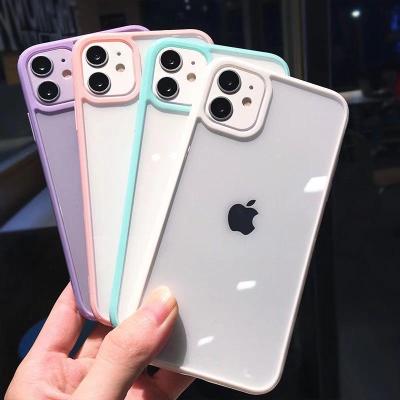 China Shockproof Transparent Shockproof Phone Case For Iphone 13 Pro Silicone Matte Clear Back Cover for sale