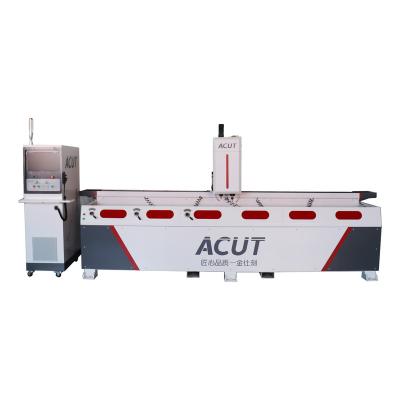 China Minimalist Hotels ACUT L3000 Drilling Milling CNC Router 6.0KW Double Head Milling Machine For Door Lock for sale