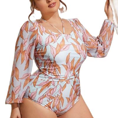 China Quick Delivery Modest Swimming Suit Long Sleeve Swimwear QUICK DRY bikini for fat plus size women swimwear for sale